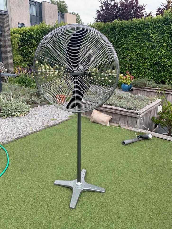 Zware ventilator op gietijzeren voet, Witgoed en Apparatuur, Ventilatoren, Zo goed als nieuw, Statiefventilator, Ophalen