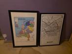 Schilderij van Weert & Nederlandse kaart, Ophalen, Minder dan 50 cm, 50 tot 75 cm, Zo goed als nieuw