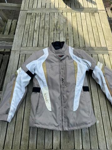 Toxic Grid Motorjas XL – Damesmaat (Textiel, Beige/Wit/Goud) beschikbaar voor biedingen