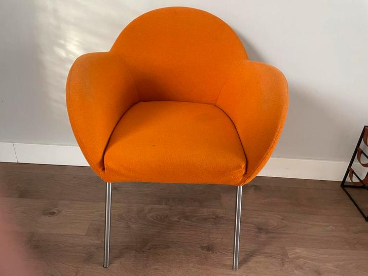 4 Aletta Label van den Berg Design Stoelen, Huis en Inrichting, Stoelen, Gebruikt, Vier, Stof, Overige kleuren, Ophalen