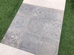 Decortegel 80x80x2 antraciet grijs genuanceerd partijtegels, Ophalen, Keramiek, Nieuw, 10 m² of meer