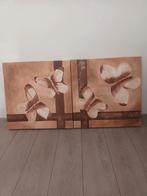 2 schilderijen, Huis en Inrichting, Ophalen, 50 tot 75 cm, Zo goed als nieuw, Schilderij