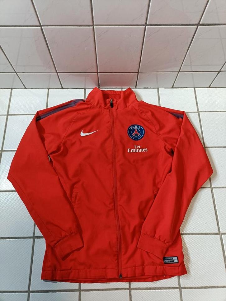 (S) Nike Dri-Fit PSG 2018 Rood Tracksuit Jasje, Sport en Fitness, Voetbal, Zo goed als nieuw, Trainingspak, Maat S, Ophalen of Verzenden