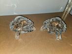 Glazen Schildpadden Set, Huis en Inrichting, Woonaccessoires | Vazen, Wit, Ophalen of Verzenden, Minder dan 50 cm, Glas