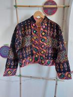 Uniek, vintage kantha jasje uit India, Kleding | Dames, Maat 38/40 (M), Blauw, Nieuw, Ophalen of Verzenden