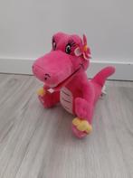 Knuffel Julianatoren dino dina dinosaurus roze K7297, Kinderen en Baby's, Speelgoed | Knuffels en Pluche, Ophalen of Verzenden