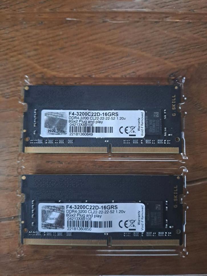 G.Skill Ripjaw 16GB DDR4 RAM + SK Hynix 8GB DDR4 RAM - Set, Computers en Software, RAM geheugen, Gebruikt, Desktop, 16 GB, DDR4
