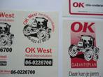 sticker oud OK OIL TRAKTOR olie boer landbouw retro cebeco, Verzamelen, Stickers, Verzenden, Zo goed als nieuw, Bedrijf of Vereniging