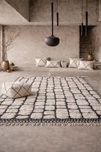 Beni Mrirt tapijt 310x190 cm – zwart ivoor wol, 150 tot 200 cm, Ophalen of Verzenden, Overige kleuren, Rechthoekig