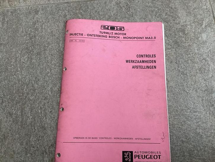 Peugeot 205 TU9ML Injectie Bosch MA3.0 Documentatie, Auto diversen, Handleidingen en Instructieboekjes, Ophalen of Verzenden
