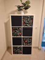IKEA KALLAX kast met opbergvakken en manden, Huis en Inrichting, Ophalen, Zo goed als nieuw