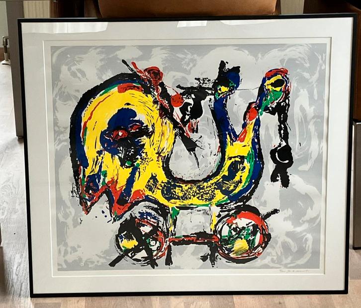 Jan te Wierik zeefdruk, Antiek en Kunst, Kunst | Schilderijen | Abstract, Ophalen of Verzenden