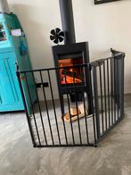 Houtkachel hek of traphek Kidsriver zwart, Ophalen, Gebruikt, 115 cm of meer, Metaal of IJzer