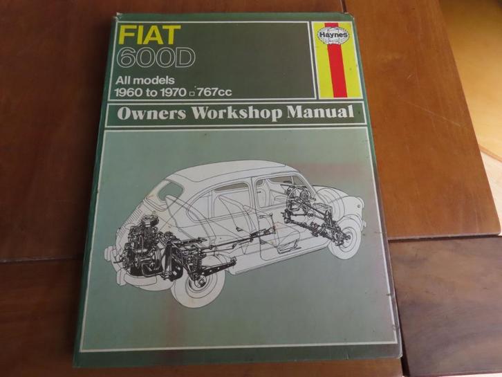 Haynes workshop manual vraagbaak Fiat 600 D 1960-1970 mooi!, Auto diversen, Handleidingen en Instructieboekjes, Ophalen of Verzenden