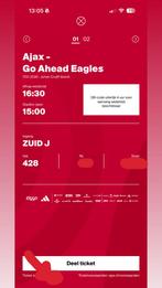 Ajax Go ahead 2 kaarten, Tickets en Kaartjes, Twee personen, April