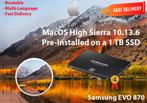 MacOS High Sierra 10.13.6 VoorGeïnstalleerd op SSD van 1 TB, Nieuw, MacOS, Ophalen of Verzenden