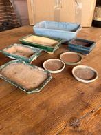Bonzai Bakjes Plantenbakjes schaaltjes, Gebruikt, Binnen, Ophalen of Verzenden, Aardewerk