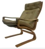 Vintage Fauteuil  stoel Design Jaren 70 Leer Deens j, Gebruikt, Vintage, Vintage, Ophalen
