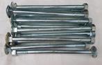 13x slotbouten M10x200mm met moer en ring, Ophalen of Verzenden, Zo goed als nieuw, Bouten of Moeren