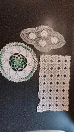 Vintage Gehaakte & Gebreide Kleedjes - Set van 3, Huis en Inrichting, Ophalen of Verzenden