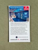 Thermen Bad Nieuweschans voordeelbon 2e persoon 50% korting, Tickets en Kaartjes, Twee personen, Kortingsbon, Spa of Sauna