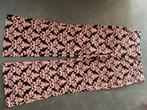Nieuw zwart/roze travelstof lange broek Studio Anneloes L 40, Maat 38/40 (M), Studio Anneloes, Zwart, Nieuw