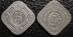 Vierkante 5 cent 1933, Postzegels en Munten, Munten | Nederland, Verzenden, Koningin Wilhelmina, 5 cent