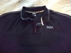 Polo van Lonsdale, zwart met witte bies, maat 3XL, Zwart, Ophalen of Verzenden, Gedragen, Overige maten