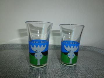 Aarikka Finland 2 glazen rendieren decor beschikbaar voor biedingen