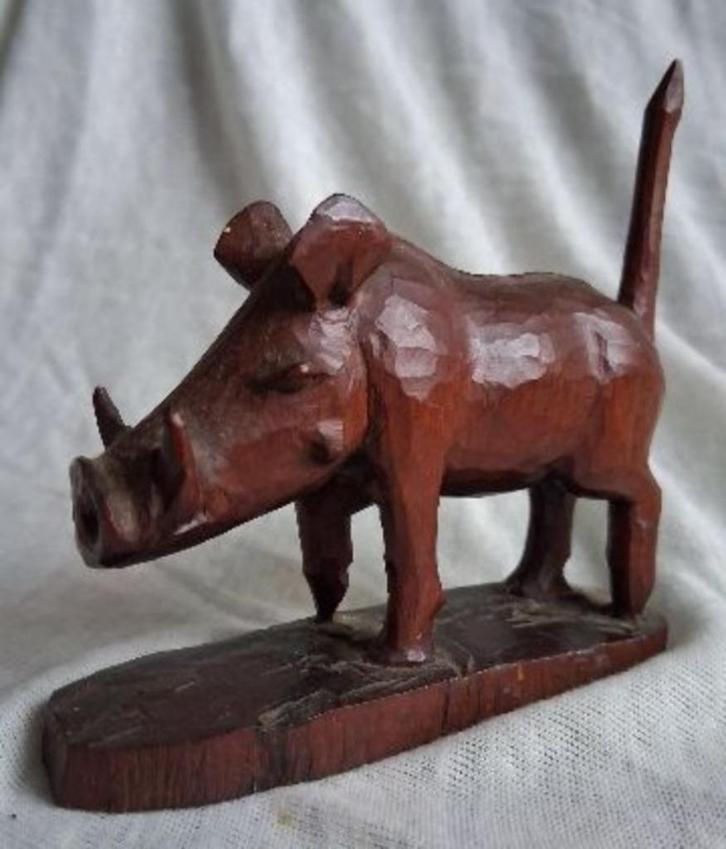 Knobbelvarkentje, Antiek en Kunst, Kunst | Beelden en Houtsnijwerken, Ophalen of Verzenden