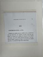 1852 Oud kostuum / Franse tekst - In leuke lijst UNIEK, Antiek en Kunst, Kunst | Etsen en Gravures, Ophalen of Verzenden