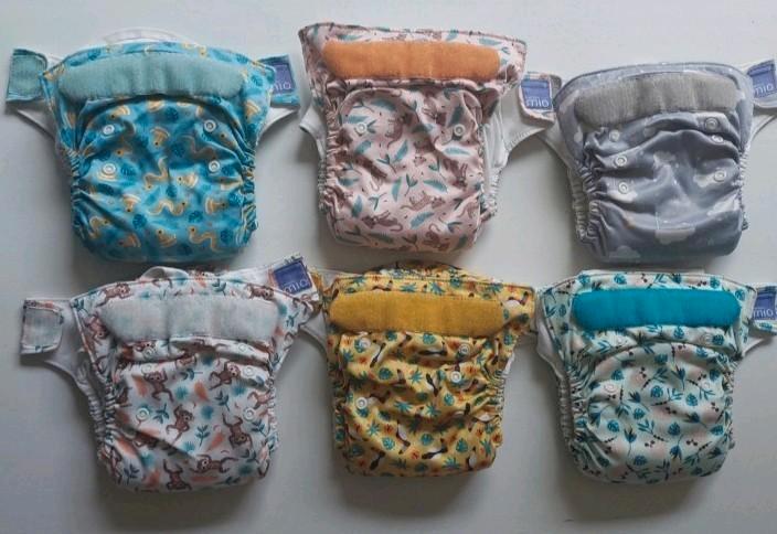 Set van 6 wasbare / herbruikbare Mio classic luiers, Kinderen en Baby's, Badjes en Verzorging, Zo goed als nieuw, Overige typen