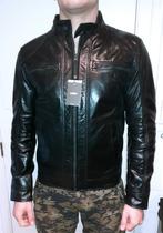 Jas heren zwart leder Celio S, Verzenden, Nieuw, Maat 46 (S) of kleiner, Zwart