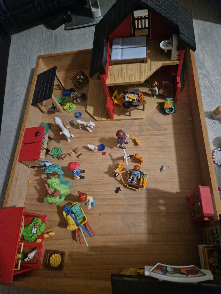Playmobiel boerderij incl. Uitbreiding, Ophalen of Verzenden, Zo goed als nieuw
