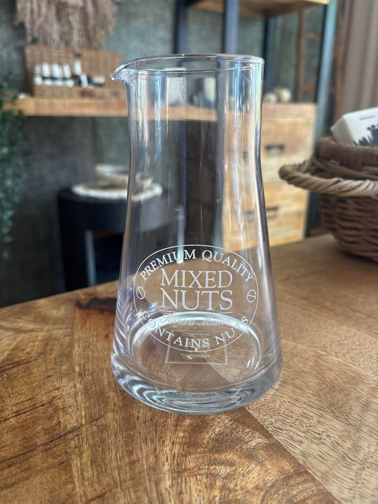 Riviera Maison Mixed Nuts karaf/kan, Ophalen of Verzenden, Zo goed als nieuw, Riviera Maison, Glas