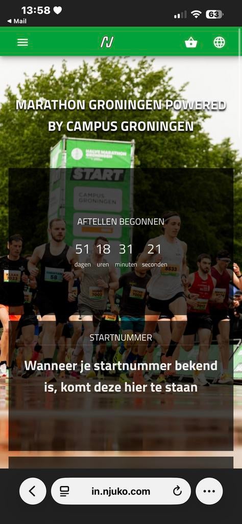 10 KM Marathon van Groningen, Tickets en Kaartjes, Evenementen en Festivals, Eén persoon
