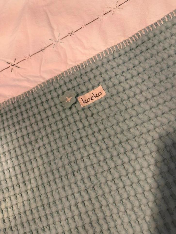 Koeka Deken & Sloop - Zacht en Comfortabel, Kinderen en Baby's, Kinderkamer | Beddengoed, Zo goed als nieuw, Deken of Dekbed, Blauw