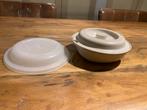 Tupperware magnetron ovenschaal, Ophalen of Verzenden, Crème