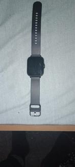 Zwarte Smartwatch met Hartslagmeter en Stappenteller, Gebruikt, Zwart, Ophalen of Verzenden, Stappen