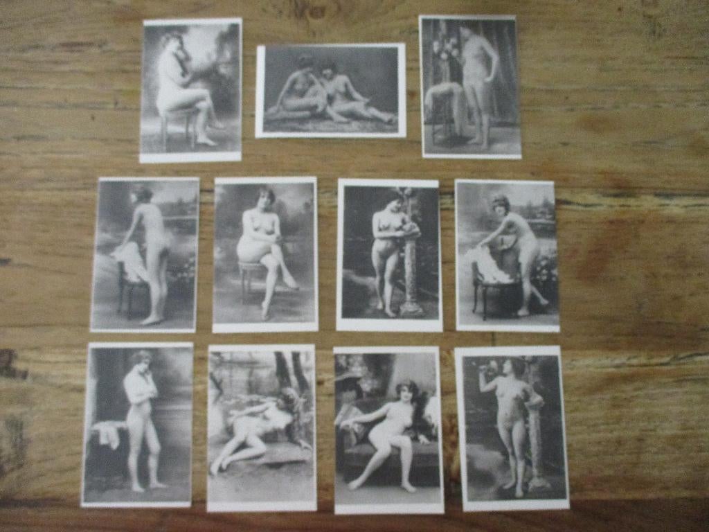 Set erotica plaatjes, Antiek en Kunst, Kunst | Tekeningen en Foto's, Verzenden