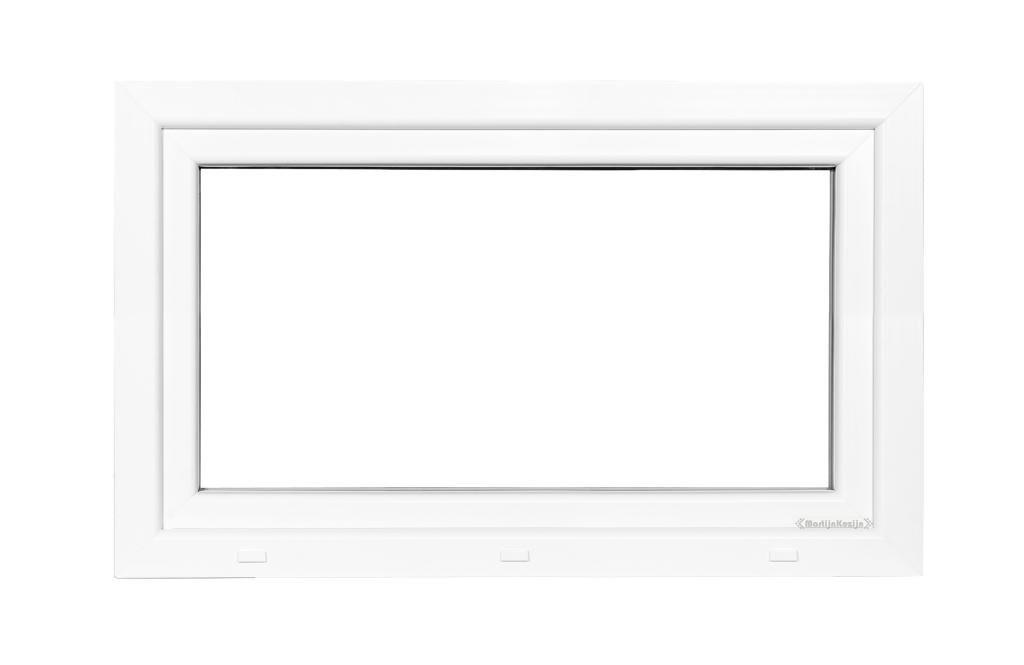 Kunststof Kozijn Kiep  B125 H60cm Wit
