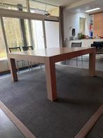 Massieve eikenhouten tafel - 160x160cm, 75cm hoog, Gebruikt, 150 tot 200 cm, Ophalen of Verzenden, Vijf personen of meer