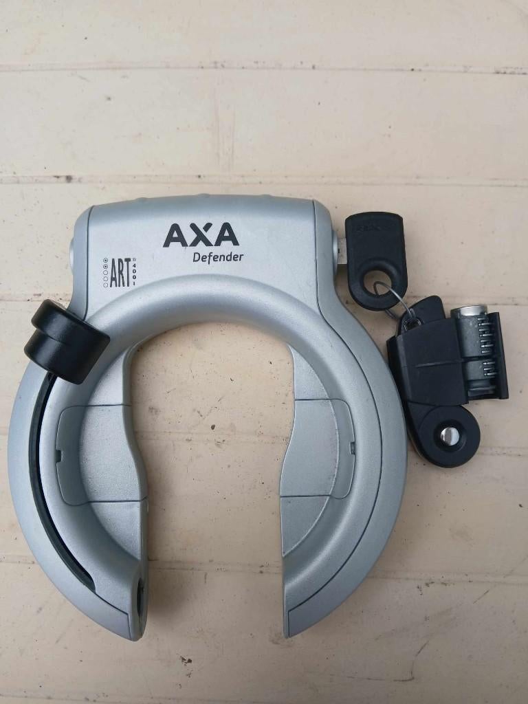 Nieuw AXA ringslot Defender zilver + extra cilinder, Fietsen en Brommers, Fietsonderdelen, Ophalen of Verzenden, Nieuw, Axa