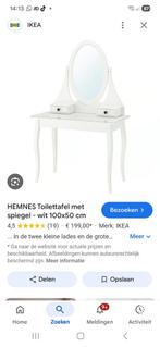 Make up tafel, Huis en Inrichting, Ophalen, Zo goed als nieuw, 50 tot 100 cm, Minder dan 100 cm