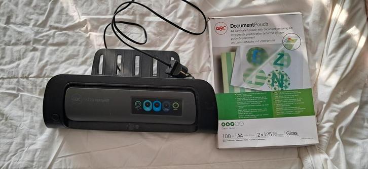 GBC H220 HighSpeed lamineerapparaat met lamineerhoezen, Diversen, Bureau-accessoires, Ophalen of Verzenden