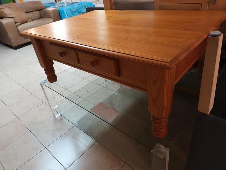 Mooie Salontafel met Lade., Huis en Inrichting, Tafels | Salontafels, Gebruikt, Minder dan 50 cm, 50 tot 100 cm, 100 tot 150 cm
