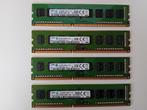 4 x 4GB 1Rx8 PC3L – 12800U – 11 – 13 – A1 Samsung geheugens., 1600 mhz, DDR3, Ophalen of Verzenden, Zo goed als nieuw