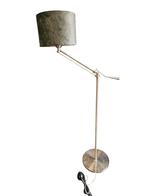 Moderne vloerlamp met verstelbare arm en stoffen kap, Ophalen, Gebruikt, Stof, Onbekend