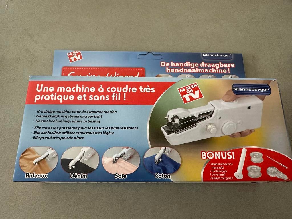 Mannsberger Sewing Wizard - Handnaaimachine, Hobby en Vrije tijd, Naaimachines en Toebehoren, Verzenden, Nieuw, Naaimachine, Overige merken