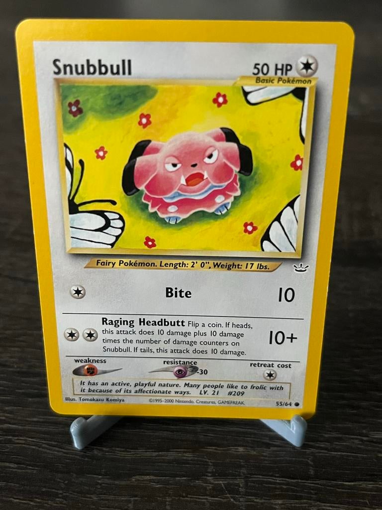 Snubbull (55/64) - Neo Revelation - EX, Ophalen of Verzenden, Gebruikt, Losse kaart
